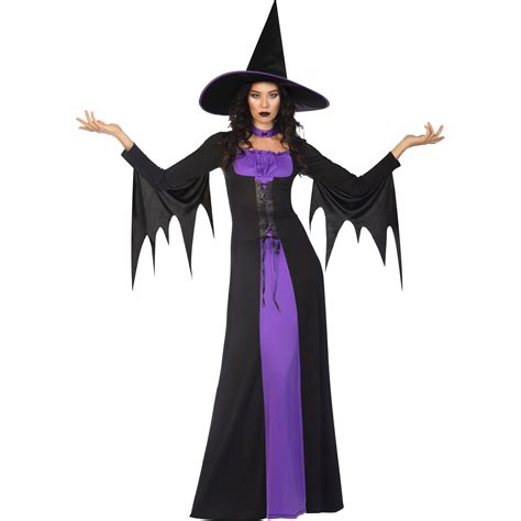Purple witch hallowen costumee
